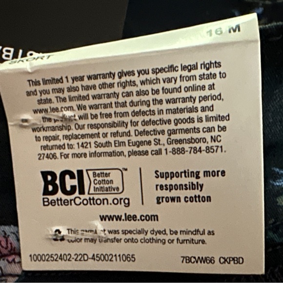 LEE Blue Floral Skort - Picture 8 of 12